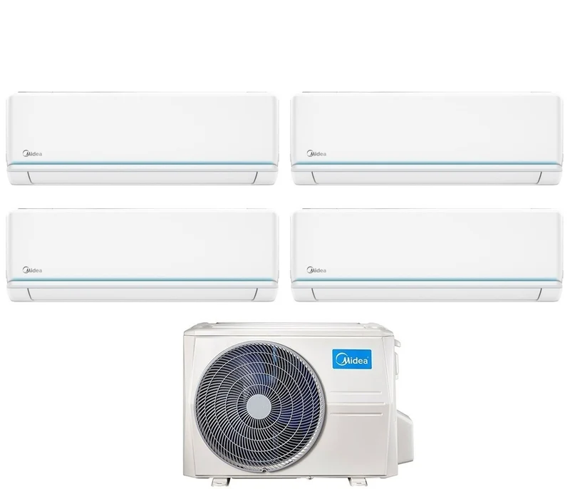 Condizionatore Climatizzatore Midea Quadri Split Evolution R-32 9000+9000+9000+9000 BTU Con M4OE-28HFN8-Q Wi-Fi Integrato