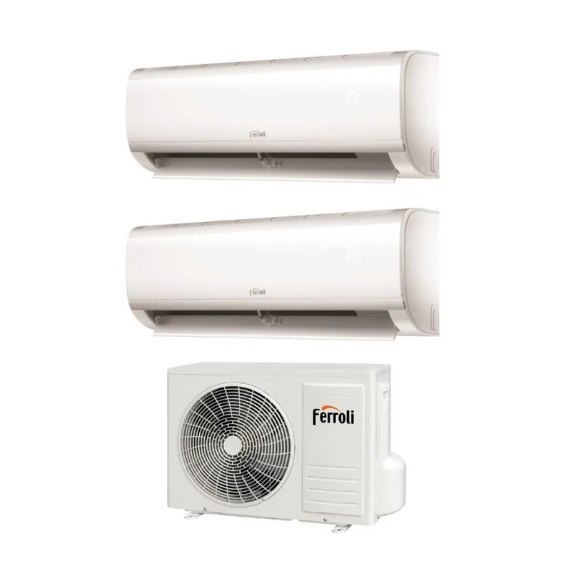 Condizionatore Climatizzatore Ferroli Dual Split Inverter R-32 Serie Ambra M 7000+9000 BTU Wi-Fi Con 2CP0009F 14-2
