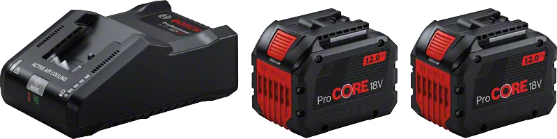 Set 2 batterie ProCORE18V 12.0Ah + caricabatterie GAL 18V-160 Professional