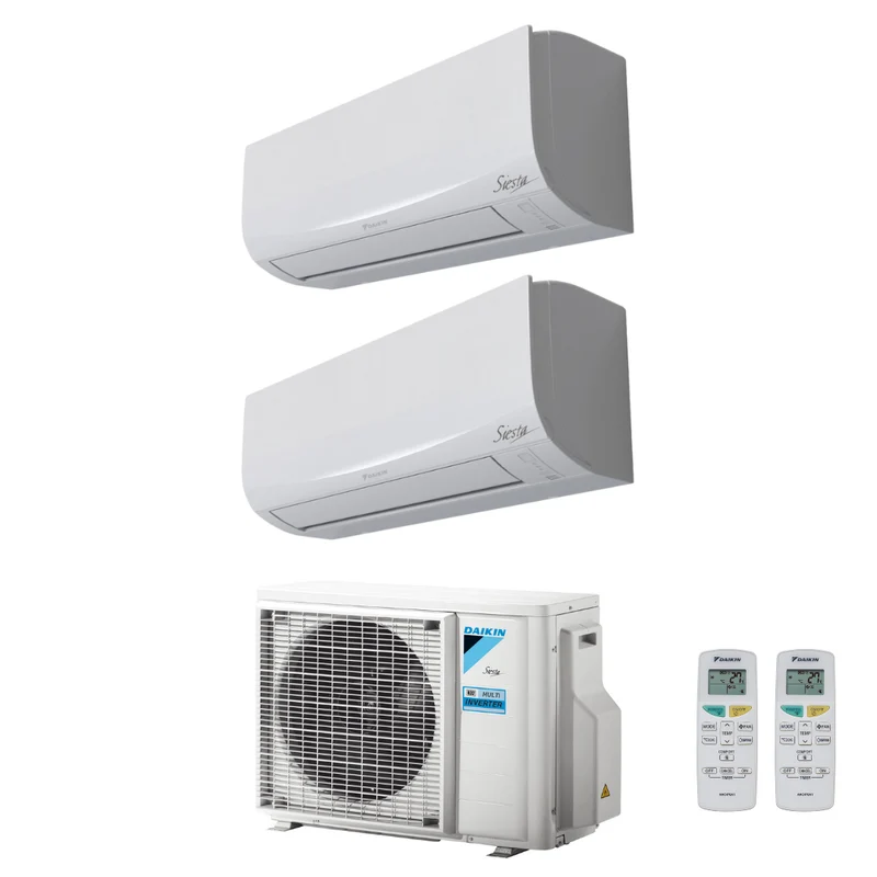 Condizionatore Climatizzatore Daikin Dual Split Inverter Serie Siesta R-32 9000+9000 BTU Con 2AMXF40A Wi-Fi Integrato