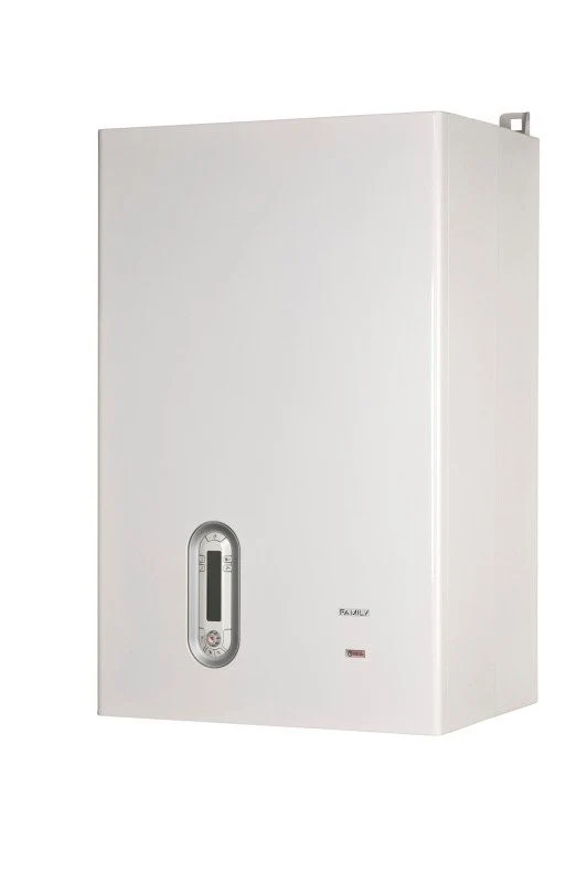 Caldaia a Condensazione Riello Family Aqua Condens 3.5 Cod. 20021509 35 kW Con Bollitore 60 Lt - Completo di Kit Scarico Fumi