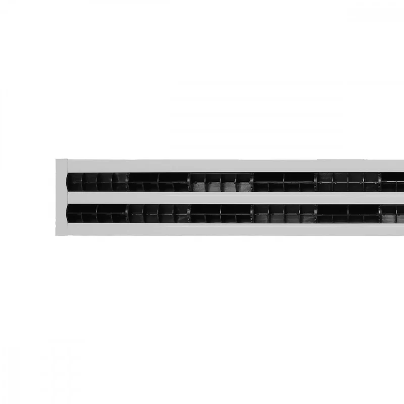 Diffusori Lineari 2 Feritoie In Alluminio DLPCB20 Con Delfettore Rotativo a Profilo Aerodinamico Varie Misure