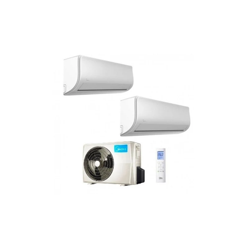 Condizionatore Climatizzatore Midea Dual Split Inverter R-32 Wi-Fi Xtreme Pro 9000+18000 BTU Con M2OE-18HFN8-Q