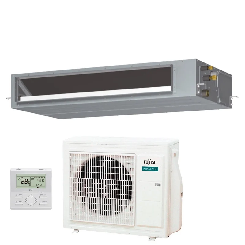 Condizionatore Climatizzatore Fujitsu Canalizzato Serie KMTAP R-32 30000 BTU ARXH30KMTAP/AOEG30KBTB Wi-Fi Optional