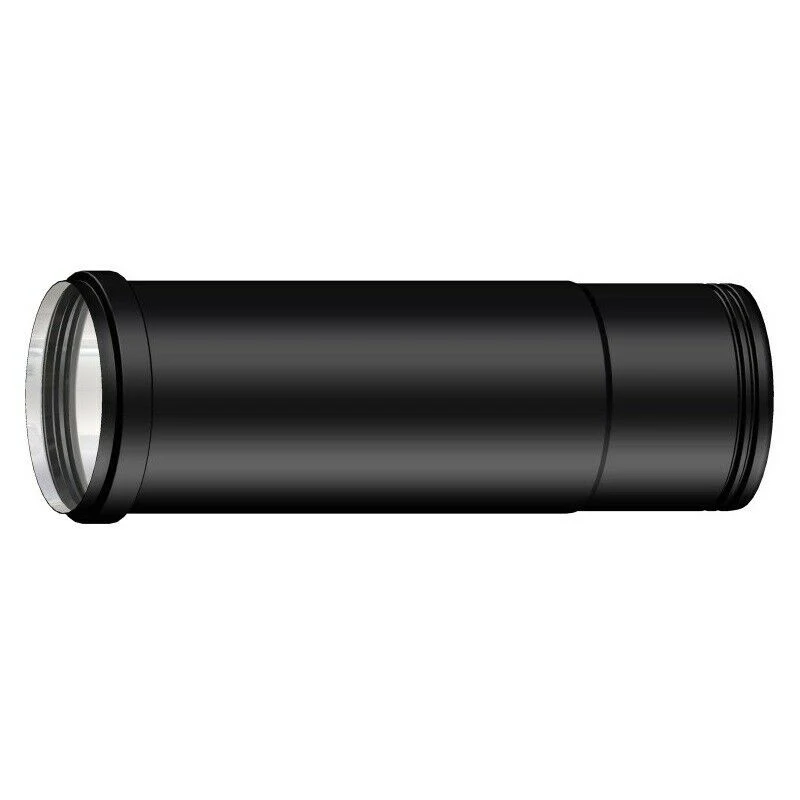 Elemento telescopico 25 cm FUMISTERIA MONOPARETE ACCIAIO AL CARBONIO SMALTATO NERO