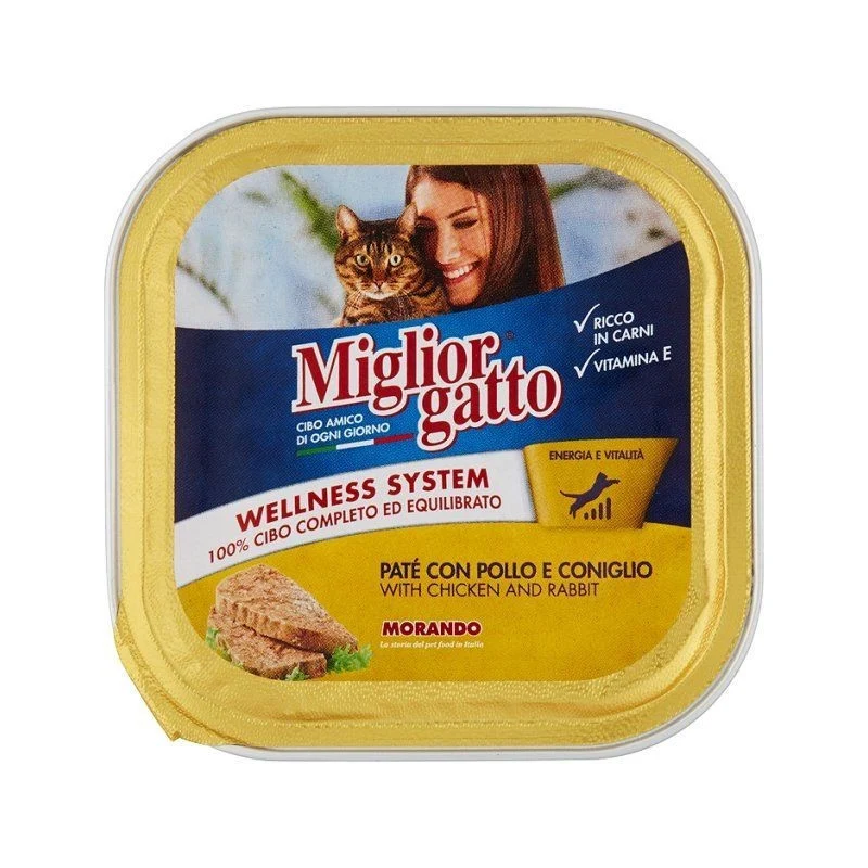 Miglior® Gatto Vaschette 100Gr Pollo E Coniglio
