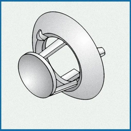 Terminale Singolo Per Tubo Da 35 mm Per Stufe Convettive Fondital
