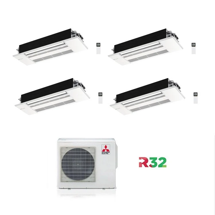 Condizionatore Climatizzatore Mitsubishi Electric Quadri Split Cassetta 1 Via MLZ-KP 9000+9000+9000+12000 Con MXZ-4F72VF4
