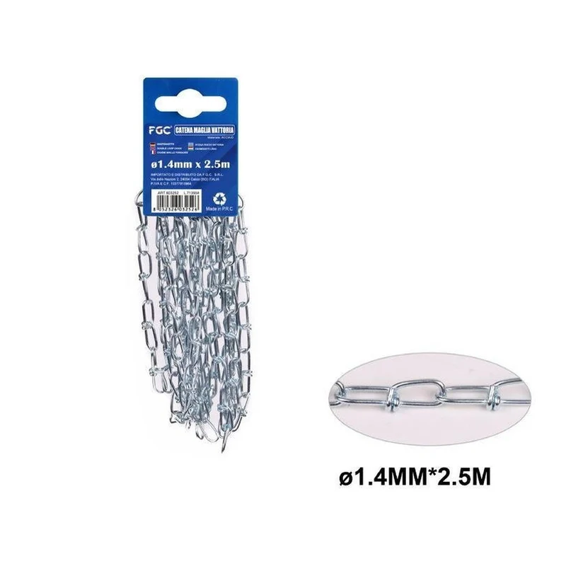 Fgc® Catena Maglia Vattoria Mis.1.4Mmx2.5M