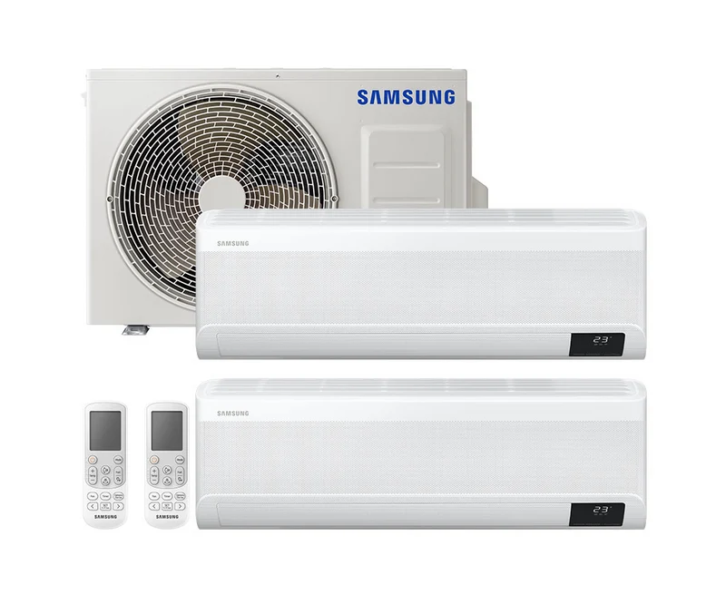 Condizionatore Climatizzatore Samsung Dual Split Inverter Windfree Avant R-32 Wi-Fi 9000+12000 BTU Con AJ050TXJ2KG/EU
