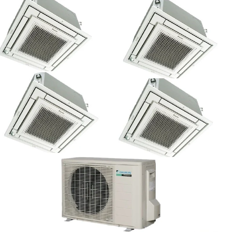 Condizionatore Climatizzatore Daikin Quadri Split a Cassetta R-32 12000+12000+12000+12000 BTU +4MXM80M Comando a Filo + Griglia