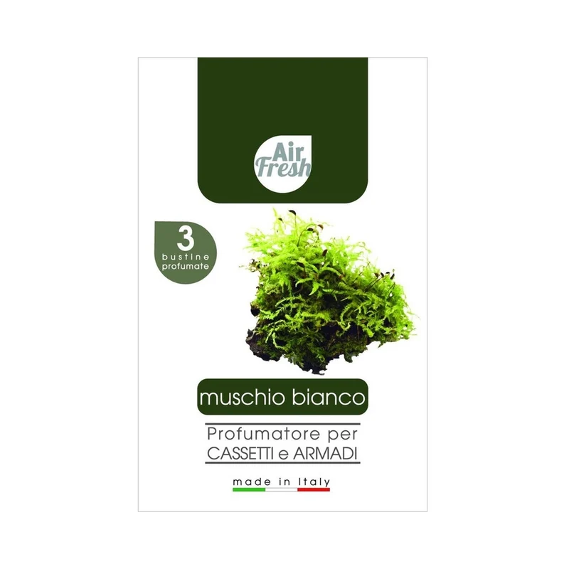 Air Fresh Profumatore buste muschio bianco