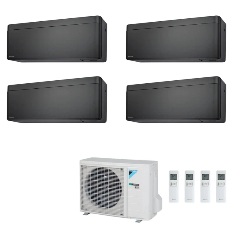 Condizionatore Climatizzatore Daikin Quadri Split Stylish New Total Black R32 Wi-Fi 7000+7000+7000+7000 BTU Con 4MXM68N/A