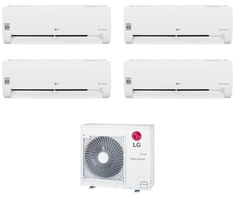 Condizionatore Climatizzatore LG Quadri Split Inverter R-32 Libero Smart 12000+12000+12000+12000 BTU Con MU4R27 U42 Wifi integrato 12+12+12+12