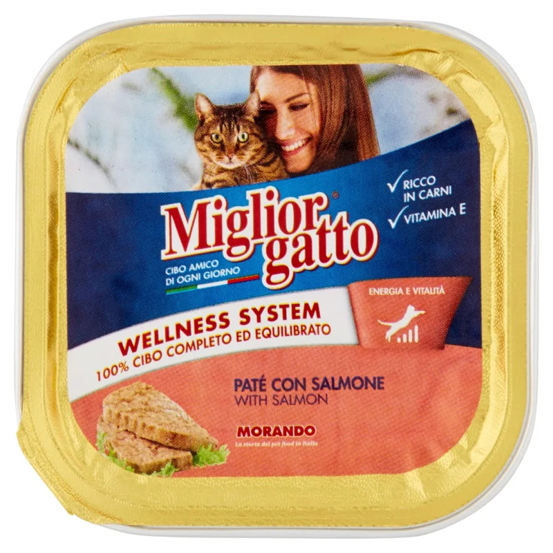 Miglior® Gatto Vaschette 100Gr Salmone