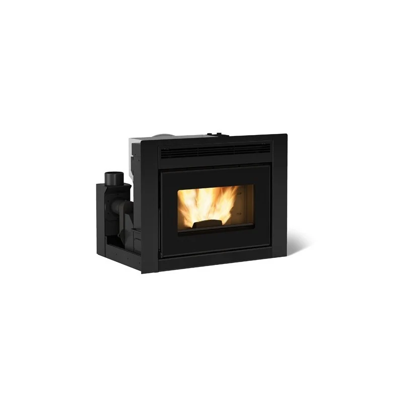 Inserto Camino a Pellet Ventilato La Nordica Extraflame Mod. Comfort Idro L80.16 Da 19 Kw