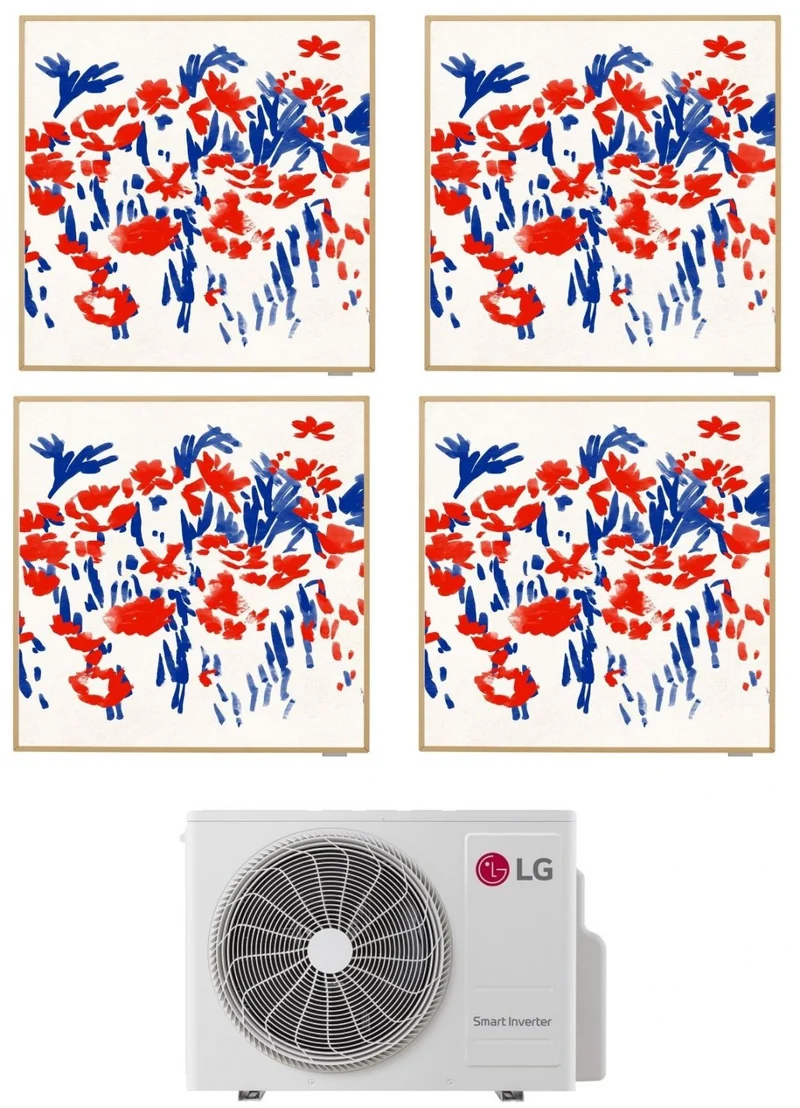 Condizionatore Climatizzatore LG Quadri Split Inverter R-32 Artcool Gallery Photo 9000+9000+9000+9000 Btu Con MU4R25 Wi-Fi Integrato