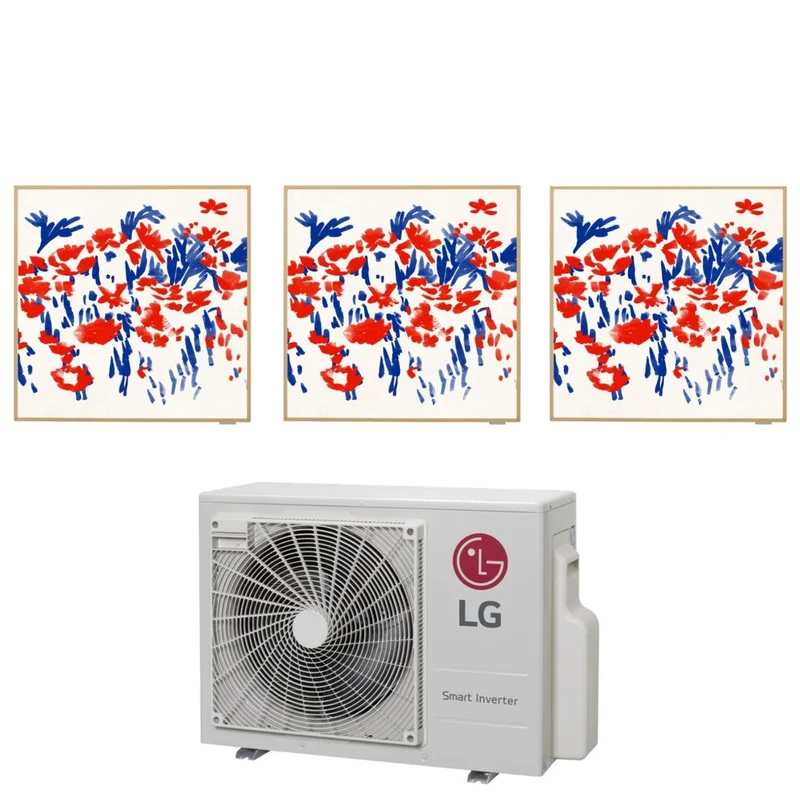 Condizionatore Climatizzatore LG Trial Split Inverter R-32 Artcool Gallery Photo 9000+12000+12000 Btu Con MU3R21 Wi-Fi Integrato