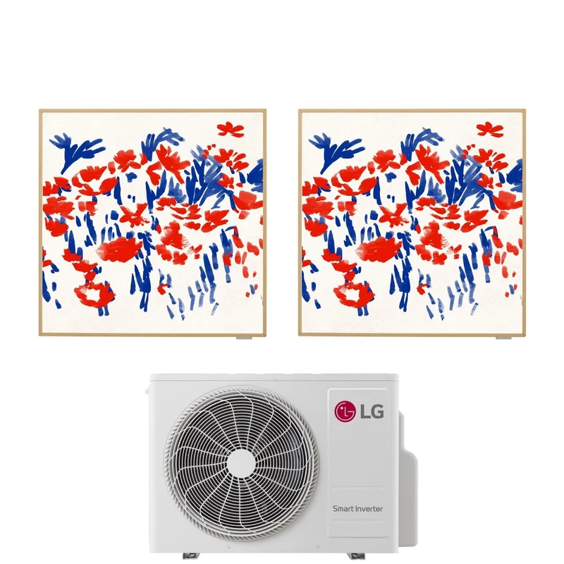 Condizionatore Climatizzatore LG Dual Split Inverter R-32 Artcool Gallery Photo 12000+12000 Btu con MU3R19 Wi-Fi Integrato