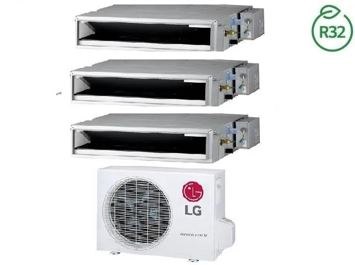 Condizionatore Climatizzatore LG Trial Split Canalizzato 12000+12000+12000 BTU R-32 Con MU4R25 U22