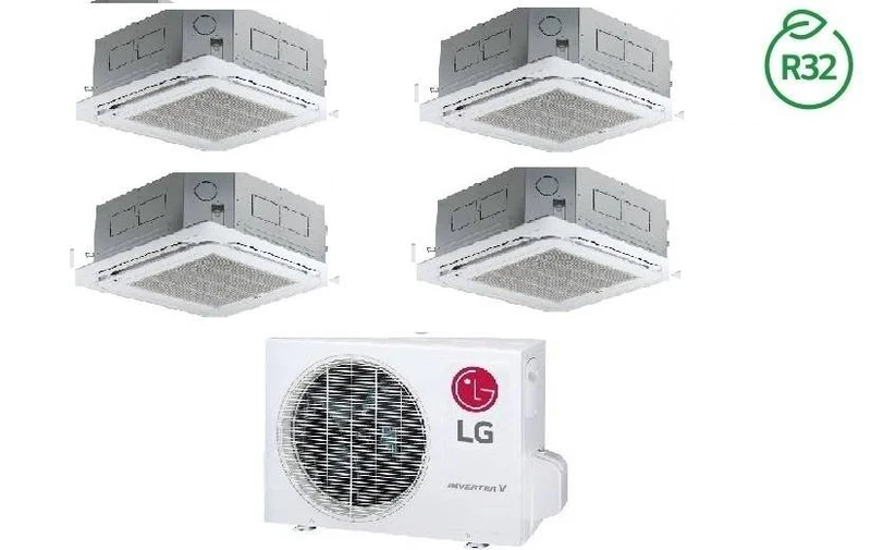 Condizionatore Climatizzatore LG Inverter Quadri Split a Cassetta R-32 9000+9000+9000+12000 Con MU4R25.U22
