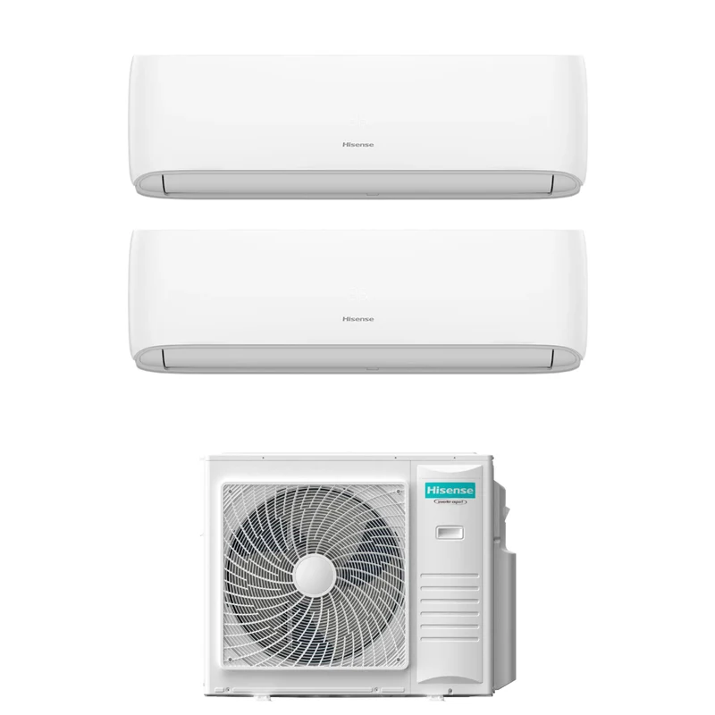 Condizionatore Climatizzatore Hisense Dual Split Inverter R-32 Hi-Comfort 18000+18000 BTU con 5AMW105U4RQC WiFi Integrato 18+18