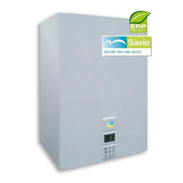 Caldaia a Condensazione Savio Evodens Max E 35S Con Bollitore 45 LT Metano Completa di Kit Scarico Fumi