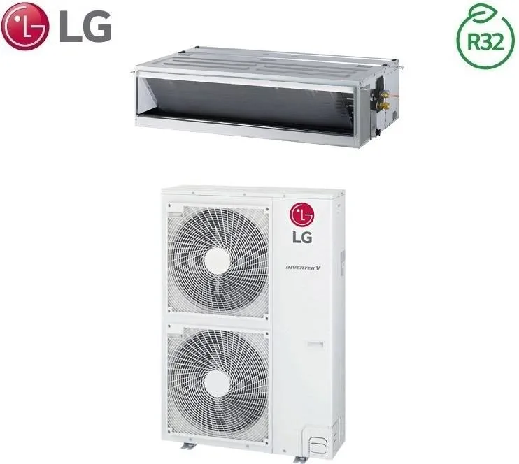 Condizionatore Climatizzatore LG Inverter R-32 Canalizzato Media/Alta Prevalenza 36000 BTU UM36F.N21 Con Comando a Filo Wifi Optional A+