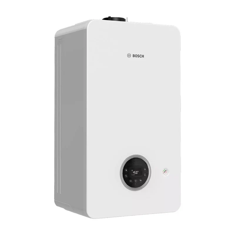 Caldaia a Condensazione Junkers Bosch Condens 2300 W GC2300W 24/30 C KW Bianca Metano/GPL Cod. 7736901286 - Completa di Kit Scarico Fumi