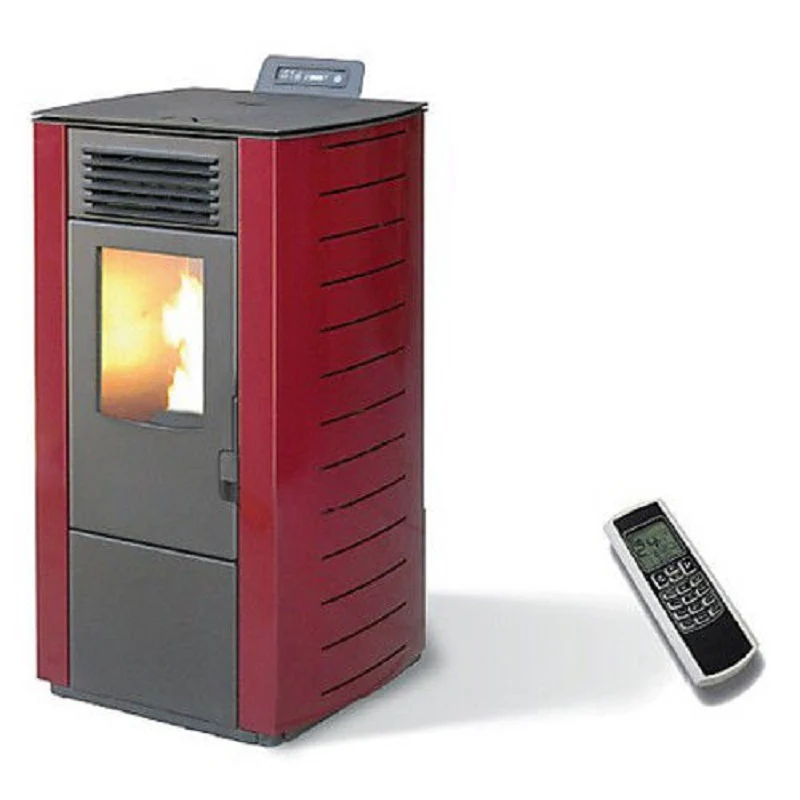 Stufa A Pellet King 118C Canalizzata 8,7 KW Bordeaux Cod. 93063