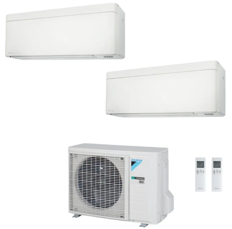 Condizionatore Climatizzatore Daikin Bluevolution Dual Split Inverter Stylish White R-32 Wi-Fi 9000+12000 Con 2MXM40A(9)