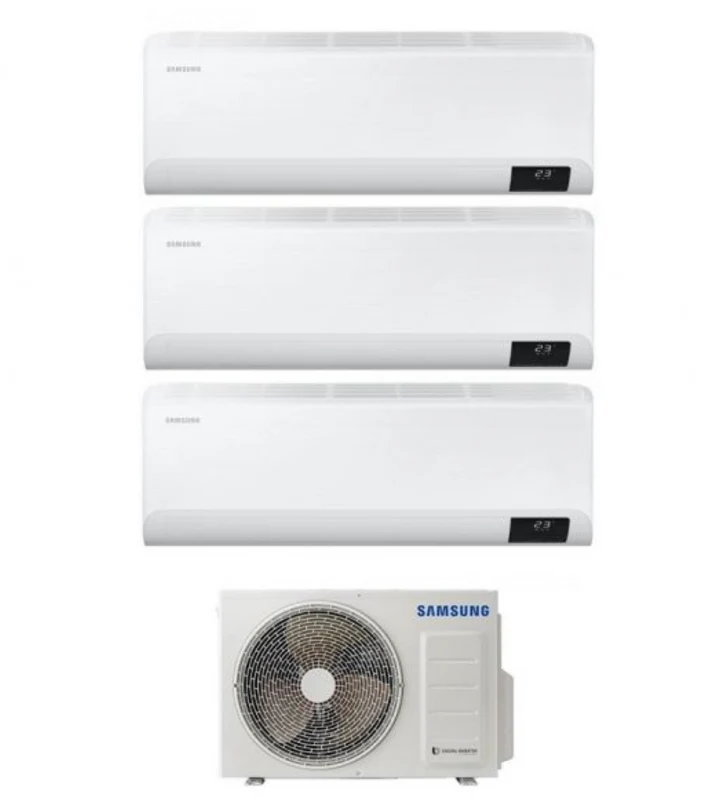 Condizionatore Climatizzatore Samsung trial split Maldives Quantum 12000+12000+12000 BTU con AJ052MCJ3EH/EU GAS R410