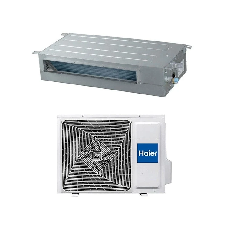 Condizionatore Climatizzatore Haier Monosplit Canalizzato Slim Bassa Pressione 12000 BTU R-32 AD35S2SS1FA(H) WI-FI Optional