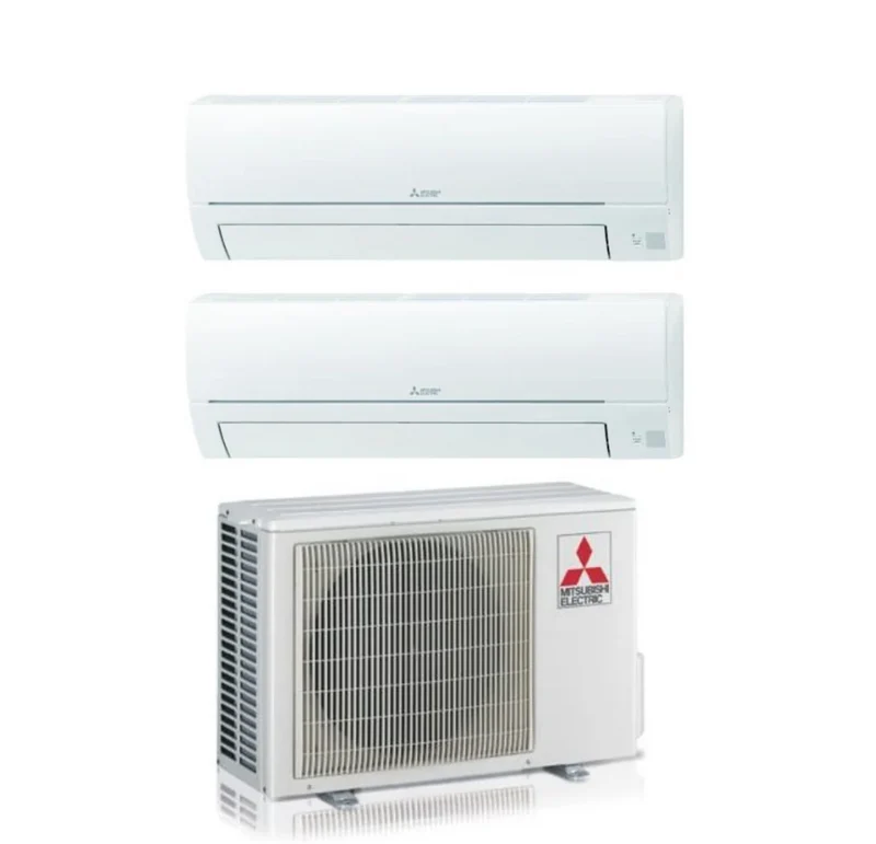 Condizionatore Climatizzatore Mitsubishi Electric Dual Split Inverter R-32 Smart MSZ-HR 9000+9000 BTU Con MXZ-2HA40VF Wifi Optional 9+9