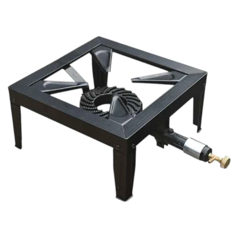 Fornellone a gas in acciaio verniciato con bruciatore in ghisa e regolazione potenza 8,5 Kw consumo 617 g/h