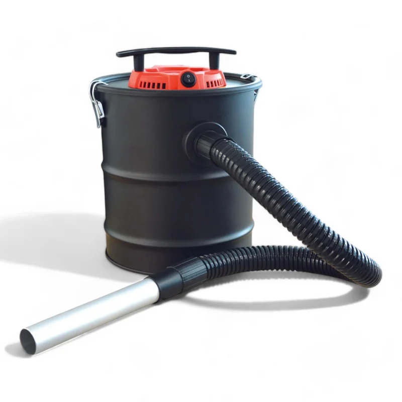 Aspiracenere elettrico 600w capacità 12 litri filtro HEPA fusto metallo verniciato cavo lungo 150 cm accessori inclusi