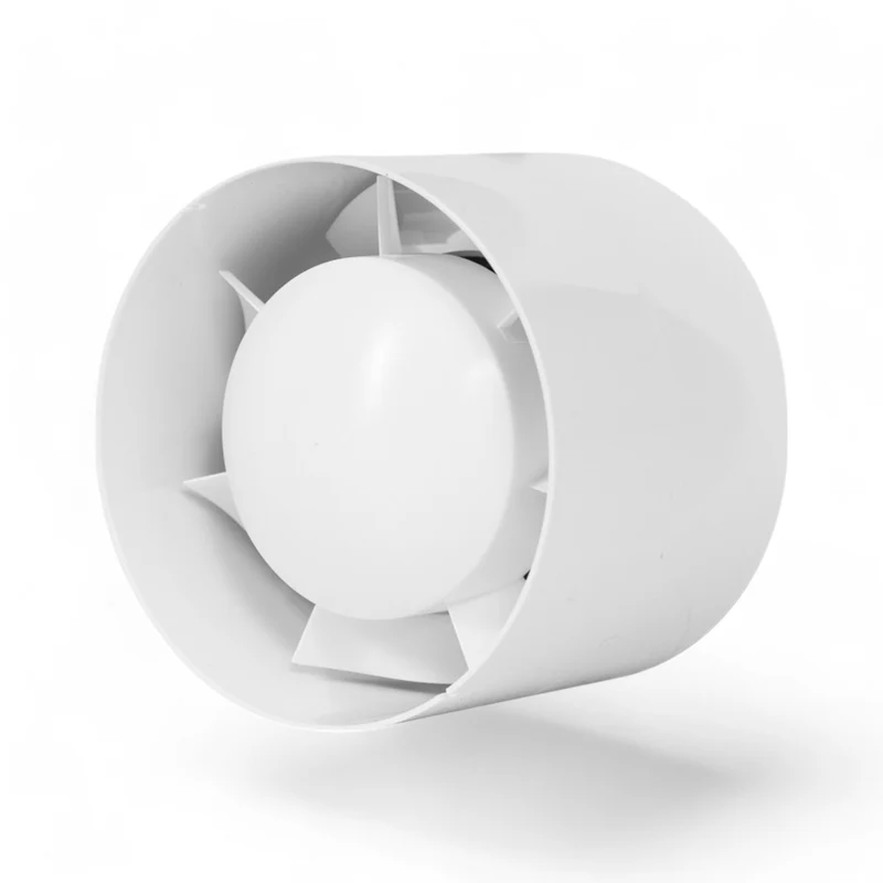 Aspiratutto per cappe con ventilatore tubolare in plastica ABS diametro 100 mm potenza 19W tensione 220V 50Hz