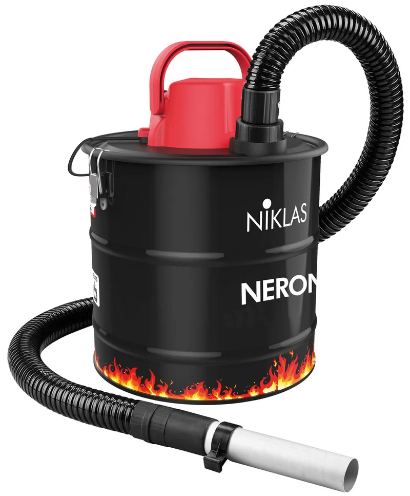 aspiratore aspiracenere elettrico portatile 18 litri con filtro hepa 1000w per stufe caminetti e barbecue