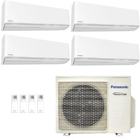 Climatizzatore Condizionatore Quadri Split Panasonic Serie TZ Inverter Standard R-32 9000+9000+9000+12000 Con CU-4Z68TBE