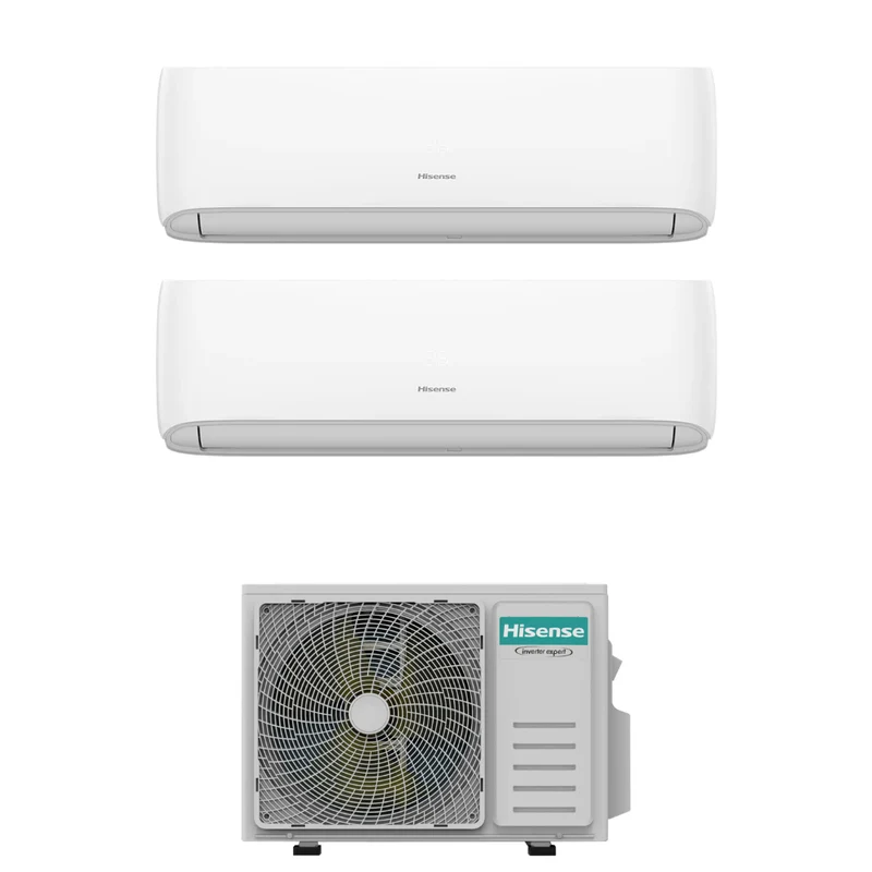 Condizionatore Climatizzatore Hisense Dual Split Inverter R-32 Hi-Comfort 12000+12000 BTU con 2AMW52U4RXC WiFi Integrato 12+12