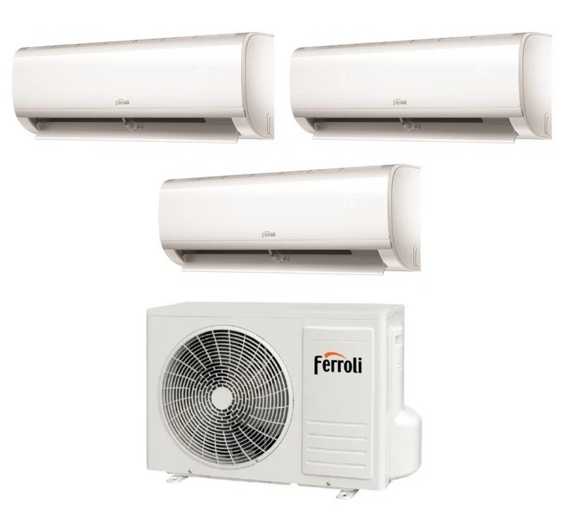 Condizionatore Climatizzatore Ferroli Trial Split Inverter Diamant M R32 Wi-Fi 7000+9000+12000 Con 2CO9AA1F 27-3