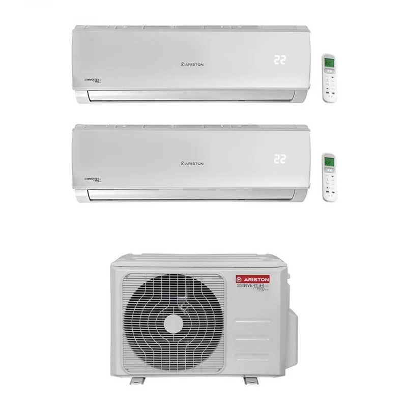 Condizionatore Climatizzatore Ariston Alys Dual Split Inverter R-32 9000+12000 BTU Con DUALC50 XD0-O Wi-Fi Optional