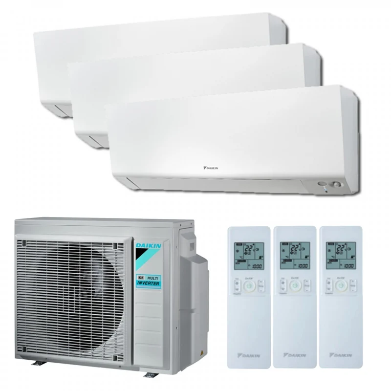 Condizionatore Climatizzatore Daikin trial split inverter FTXM/R Perfera Bluevolution R-32 7+7+12 con 3MXM52M WiFi Incluso