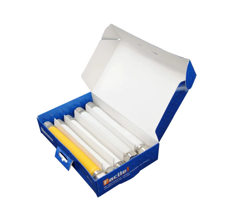 Kit Caldaia Tecnogas Con Tubi Flessibili Estendibili Universali In Acciaio Inox Per Acqua E Gas Cod. 16178