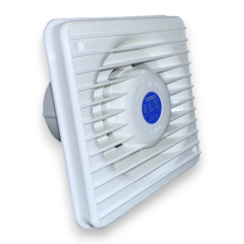 Aspiratore assiale elettrico 15W centrifugo per muro T80/T100 bianco