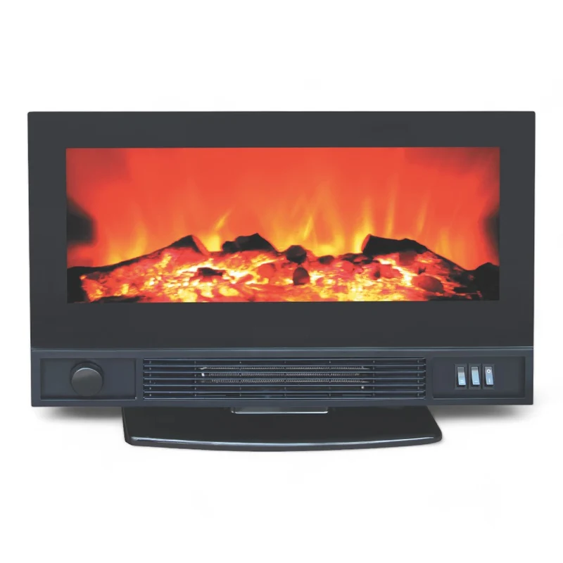 Caminetto elettrico effetto fuoco da appoggio 1800 watt