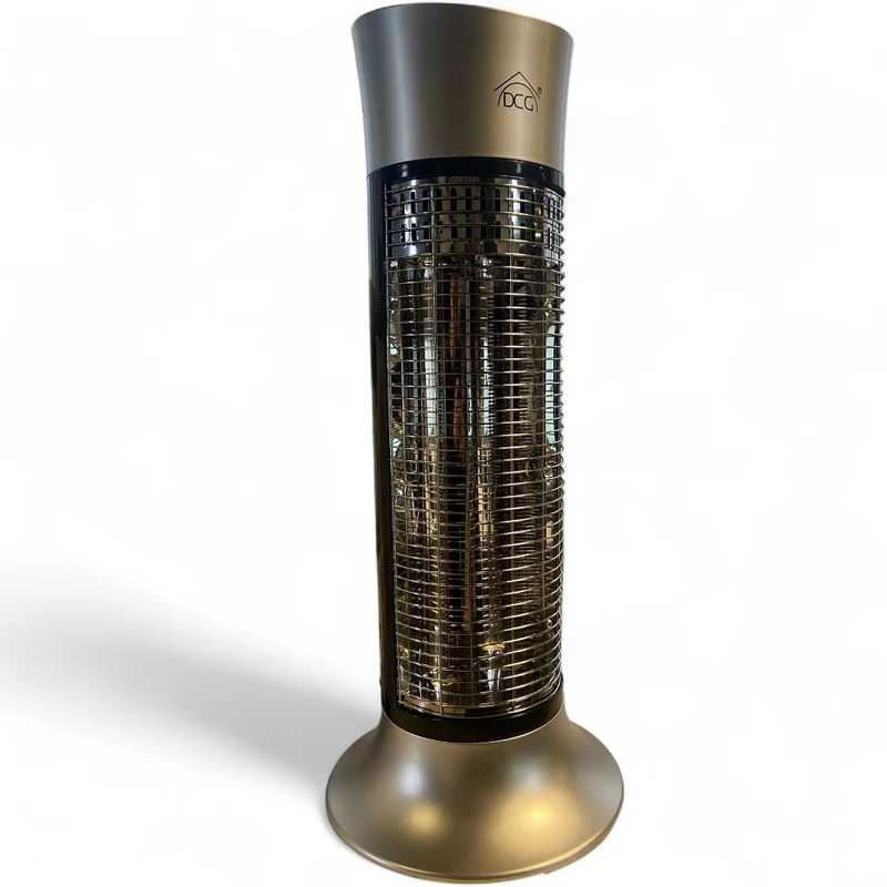 Stufa elettrica a cilindro al carbonio e in acciaio inox 900 watt