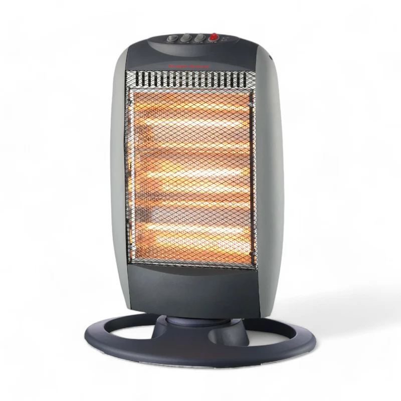 Stufa alogena riscaldamento elettrico con 3 livelli 400-800-1200 watt con oscillazione