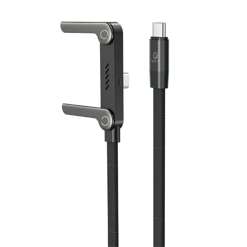 LOSTECH PREMIUM LS-NB22 CAVO RICARICA RAPIDA 240W USB-C / USB-C CON FUNZIONE STAND PER SMARTPHONE