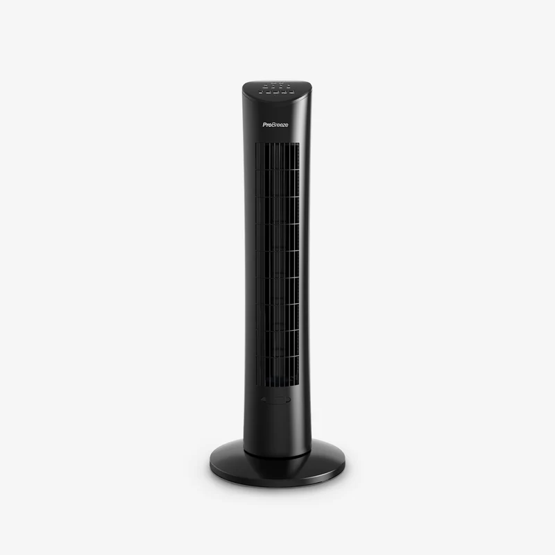76 cm Oscillating Tower Fan - Black